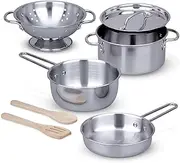 Melissa & Doug - Stainless Steel Pots & Pans Set