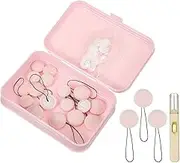 uxcell 8 Pcs Duvet Cover Pins to Hold Comforter Inside, Duvet Clips with Soft Fabric Material for Quilt Cushions Curtains, Light Pink (Round)