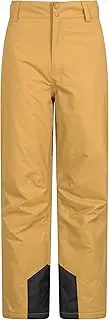 [Mountain Warehouse] Gravity Mens Ski Pants - Breathable, Taped Seams, Waterproof Trousers - Ideal for Winter Sports, Skiing, Snowboarding Tan S