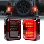 SKTYANTS LED Tail Lights Compatible with Jeep Wrangler JK JKU 2007-2018, Uniq...