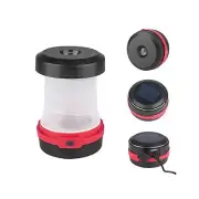 Portable Solar Powered LED Camping Lantern - Orange & Green - By Sirius Survival