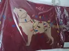 Pottery Barn tangled Labrador Crewel Pillow Cover, 16x26 NWT Sealed. SOLD OUT!