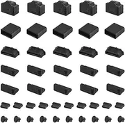 CaseBuy 45x USB Dust Cover Port Plugs Silicone USB Port Protection Caps for USB C, 3.5mm Headphone, USB A, HDMI, RJ45 Ethernet Port Total 45pcs 6 Types