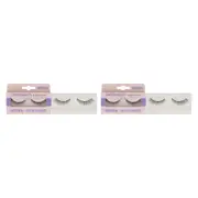 False Lashes - Natural by Carter Beauty for Women - 1 Pair Eyelashes - Pack of 2