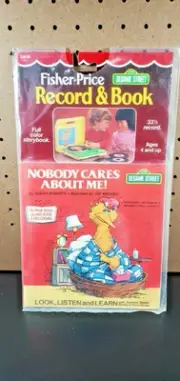 Vintage Factory Sealed Sesame Street Fisher-Price Record And Book 1984 Big Bird