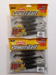 2 Packs of 6 Berkley Powerbait Grass Pig 5" Watermelon