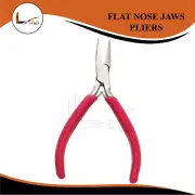 FLAT NOSE Jaws Pliers 5" With V-SPRING Jewelry Making Repair Tools Hobby Craft
