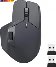 MT760 Multi-Device Wireless Mouse, Bluetooth 5.0 and 2.4Ghz Multi-Mode Connectio