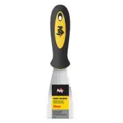 Poly 50mm Paint Scraper Stainless Steel Blade Full Length Blade Soft Grip Handle