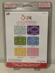 Sizzix Texturz Texture Plates Kit #2, Shapes Patterns.
