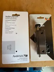 Andersen Gliding Patio Door Auxiliary Foot Lock 200 400 Series Black New