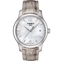 在飛比找旋轉拍賣優惠-TISSOT 天梭 T-CLASSIC-懷舊復古珍珠母貝腕錶