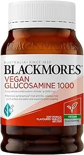 Blackmores Vegan Glucosamine 1000 | Relieves the Symptoms of Mild Arthritis |Supports Joint Health & Mobility | 200 Tablets