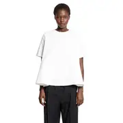 [LOEWE] Trapeze Top in Cotton Blend White