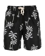 palm tree-print swim shorts XL Black