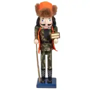 Northlight 15" Decorative "Gone Hunting" Wooden Christmas Nutcracker in Fatigues