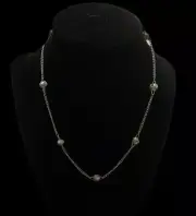 Vintage Avon 1979 Delicate Knot Silvertone Necklace (16”)