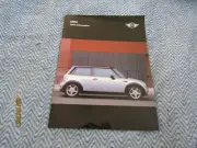 2002 2003 MINI COOPER MODEL AND NAME BRAND INTRODUCTION PRESS KIT BROCHURE W PHO