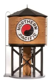 BWL #7921 HO Scale Operating Water Tower W/sd Northern Pacific Weathered