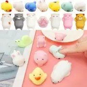30Pcs Cute Animal Squishies Kawaii Mochi Squeeze Stretch Toy Stress uk C4A0