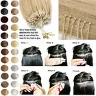 20'' Micro Ring Beads Easy Loop Real Remy Human Hair Extensions 100S 200S AU