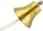 Titanic Antique Brass Ship Bell Wall Mounted Bracket Nautical Home Decor
