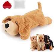 IFOYO Heartbeat Stuffed Dog Toy - Anxiety Relief & Sleep Aid with Crate Training Support, Behavioral Therapy for Puppies & Adult Dogs（Light Brown）