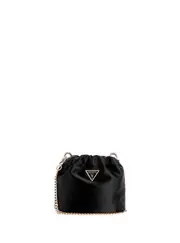 GUESS Women's Black Velina Pouch Mini Crossbody Bag