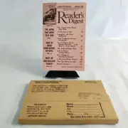 Reader's Digest Magazine Large Type Edition August 1990 Nos Original Packing Art