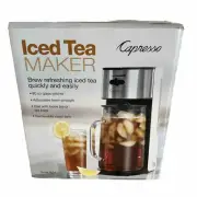 Capresso 80 oz Iced Tea Maker Infuser w/ Glass Pitcher Adjustable Brew Strength