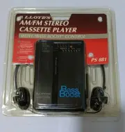 LLOYD'S AM/FM Stereo Cassette Player w/ Bass Boost Control PS 881 Factory Sealed