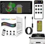 Scrolling LED Sign,Flexible LED Screen & Panel for Car - Programmable, 7X3 Inches LED Display for Car Wedding Festival