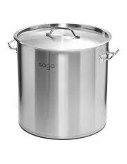 [SOGA] Top Grade Thick Stainless Steel Stockpot 18/10 12L in Silver