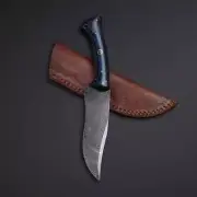 Custom handmade (6)pcDamascus steel Hunting knife with pouch