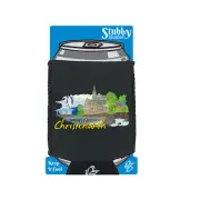Christchurch New Zealand Country Flag Destination - Cooler Holders Stubby Holder