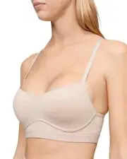 NWT! Calvin Klein Women's Sz L Perfectly Fit Flex Lightly Lined Bralette QF6350