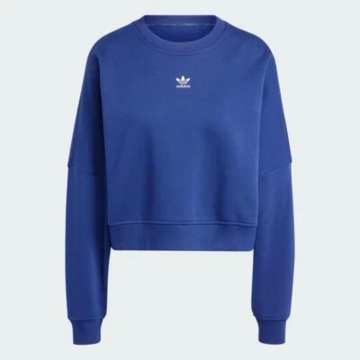 adidas women Adicolor Essentials Crew Sweatshirt Semi Lucid Blue Size XL NEW