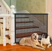 Pets Dog Cat Baby Safety Gate Mesh Fence Magic Portable Guard Net Stairs Doors