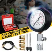 Car Compression Cylinder Pressure Tester Gauge Multi-function Petrol Gas Engine (for: Fiat)