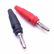 10 PCS Stackable 32A 4mm Screw On Banana Plug Male Connector for School Use
