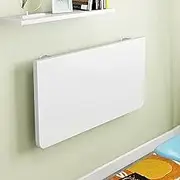 Floating Wall Mounted Fold Down Drop Leaf Desk for Small Spaces 90x30cm Ideal for Dog Study Kitchen Balcony Space Saving Laptop Workstation
