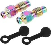 Yardwe Handlebar Stem Screws Set 1 Pack Bike Stem Bolts Oil Disc Brake Bleeder Screw Easy to Install Without Tools for Bicycles