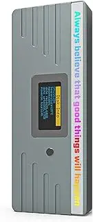Smart M.2 NVMe/SATA SSD Enclosure, USB 3.2 Gen 2 10Gbps, External M2 Adapter Case Support M-Key B +M Key UASP RTL9210