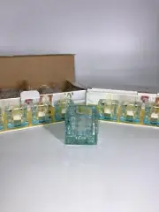 Fifth Avenue Crystal Emerald Glass Votives New In Box Set 8 Heavy