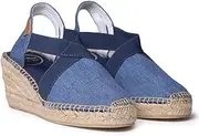 [TONI PONS] TER Women's Wedge Padded Espadrilles, texa Blue, 10.5 AU
