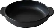 Santo Banko Ware Au Gratin Dish, Small, For One Person Capacity: 9.5 fl oz (270 ml), Heat Resistant, Oven-safe, Direct Fire, Microwave Safe, Dishwasher Safe, Stackable, Black, Made in Japan