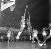 Philadelphia Warriors Wilt Chamberlain 1960 Old Basketball Photo 1