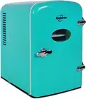 Koolatron Retro 4L 6 Can Portable Mini Fridge, Compact Car Refrigerator, Skin...