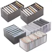 7 Grids Drawer Type Wardrobe For Jeans T-shirts Storage Box Trousers Cabinets Cl
