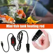 Mini Aquarium Fish Tank Heater USB Heating Rod Thermostat Heater Submersible G5~
